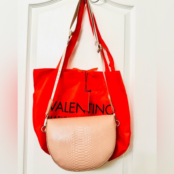 Valentino Bags Bigs Satchel Bag in a pink reptile-print design - Picture 5 of 16